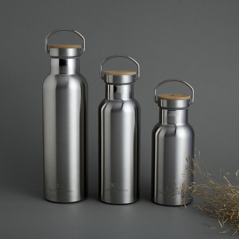 Thermos Bottle | Bamboo Lid | Stainless Steel | 500 ml