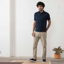 Pure Cotton Polo T-Shirt | Blue