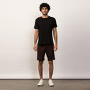 Cotton French Terry Shorts | Brown