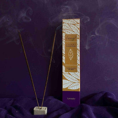 Agarbatti | Incense Sticks | Flower-Based Lavender Essential Oil |  40 Sticks | Pack of 2