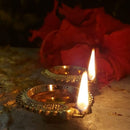 Brass Diya Set | Handcrafted Ancient Design | Pack of 2