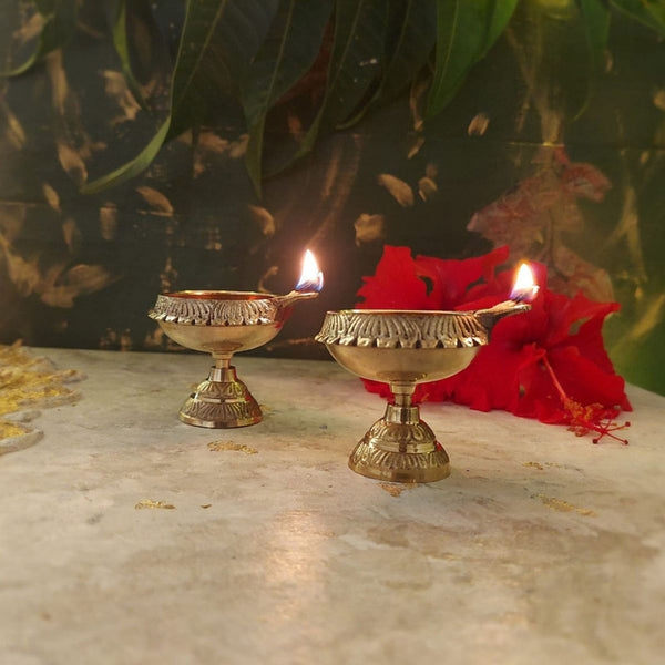 Akhand Brass Diya Set | Pack of 2