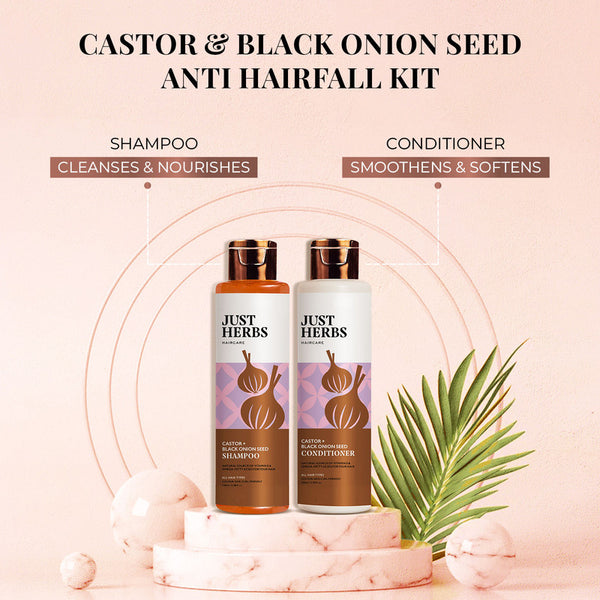 Shampoo & Conditioner Set | Castor & Black Onion Seed