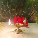 Brass Diya with Agarbatti Stand