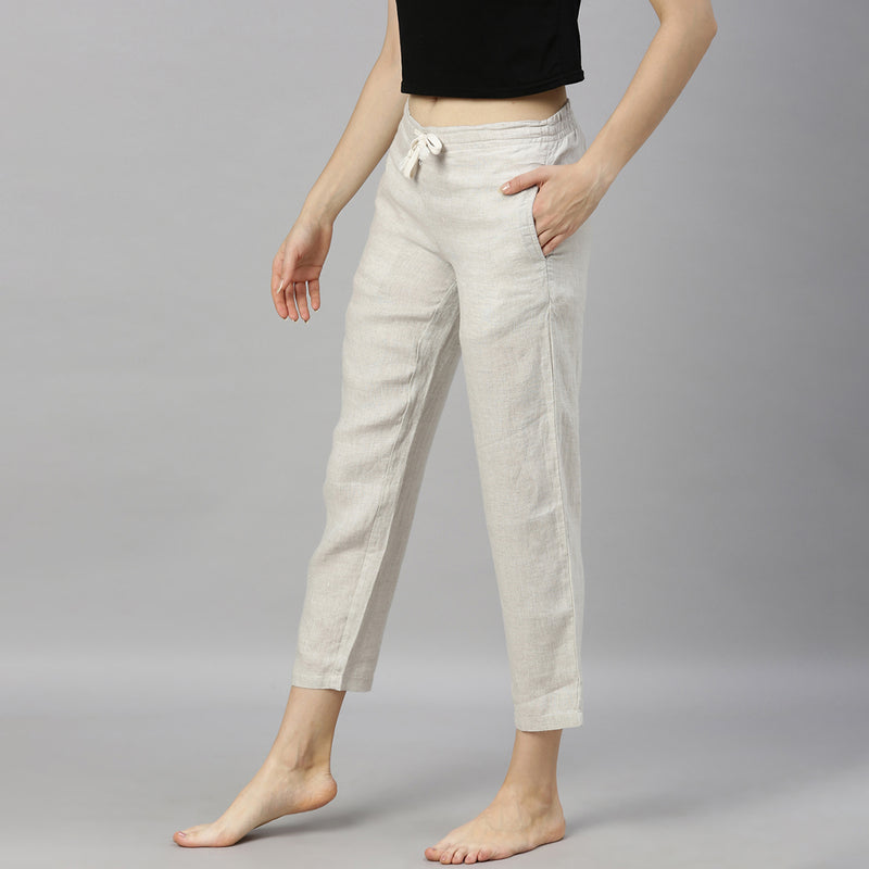 Women Pants | Hemp | Off White.