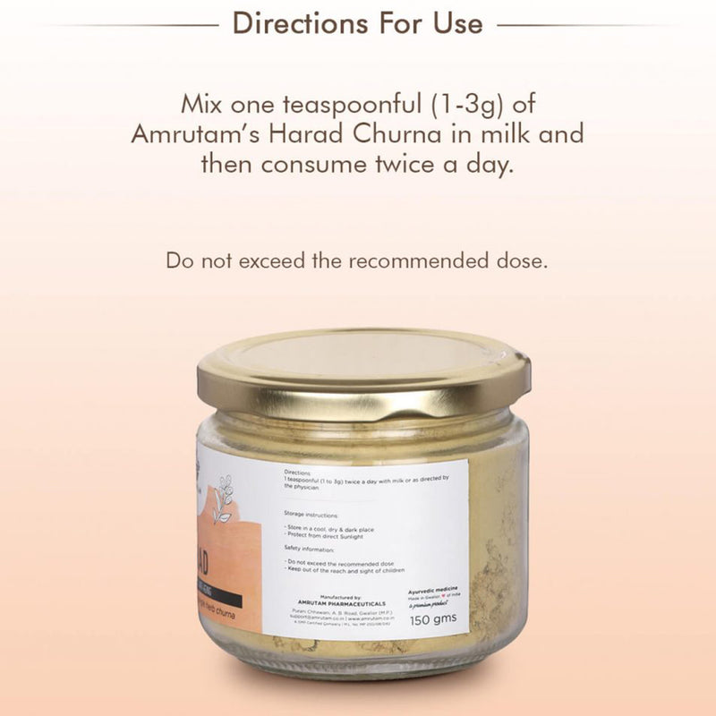 Amrutam Ayurvedic Anti-Ageing Harad Churna | 150 g