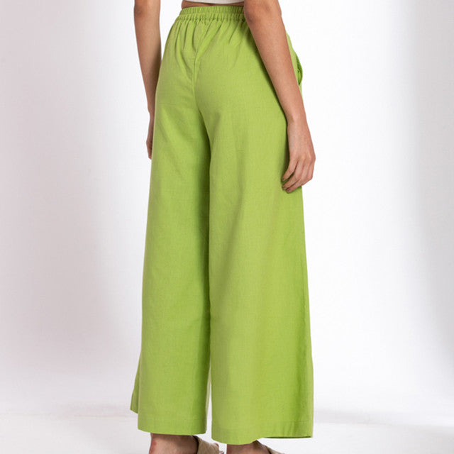 Green Flax Linen Pants