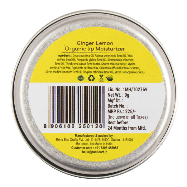 Ginger Lemon Lip Moisturizer | 9 g