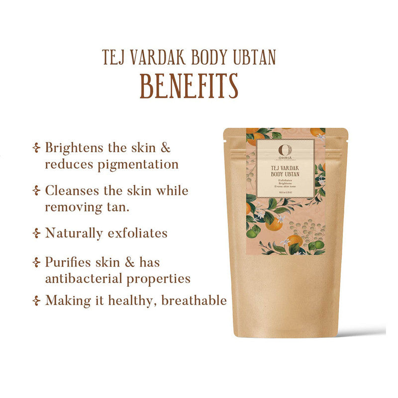 Tej Vardak Body Ubtan | Reduces Pigmentation | 150 g