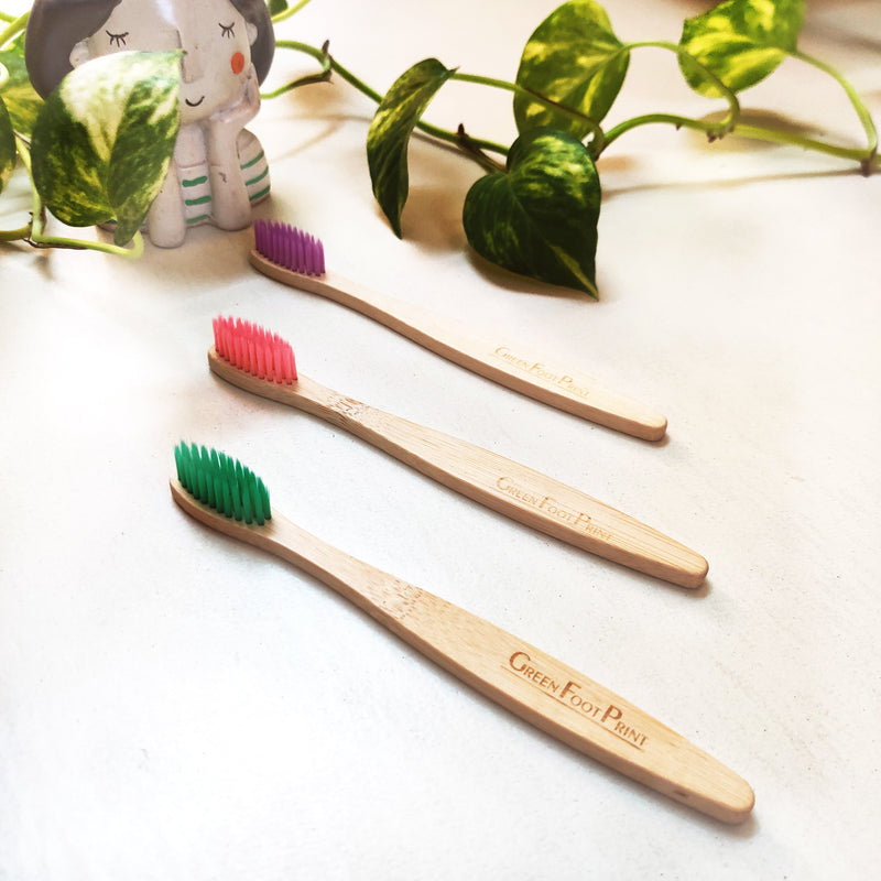 Natural Bamboo Kids Toothbrush