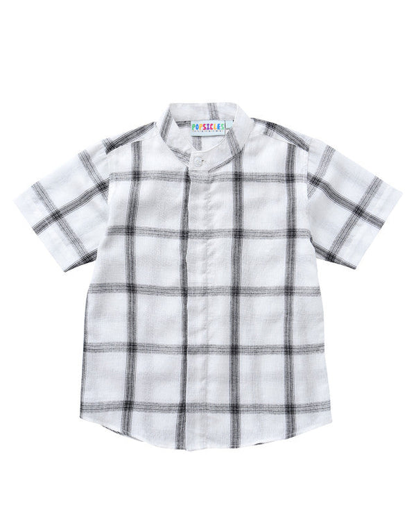 Boys Yarn Dyed Cotton Check Shirt