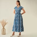 Cotton Maxi Dress | Blue