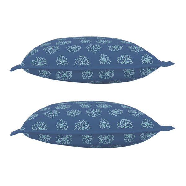 Cotton Pillow Covers | Blue | Set of 2