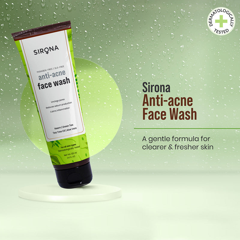 Anti Acne Face Wash for Men & Women | Unclogs Pores | 125 ml