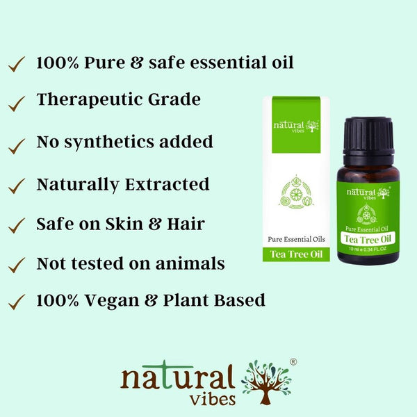 Tea Tree Pure Essential Oil | Acne, Dandruff & Hair Fall | 10 ml