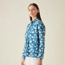 Cotton Shirt | Floral Print | Blue