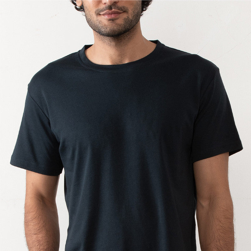 Pima Cotton Vintage Crew T-Shirt | Pirate Black