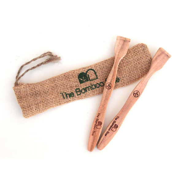 Tongue Cleaner | Neem Wood Anti Bacterial Tongue Scrapper | Pack of 2