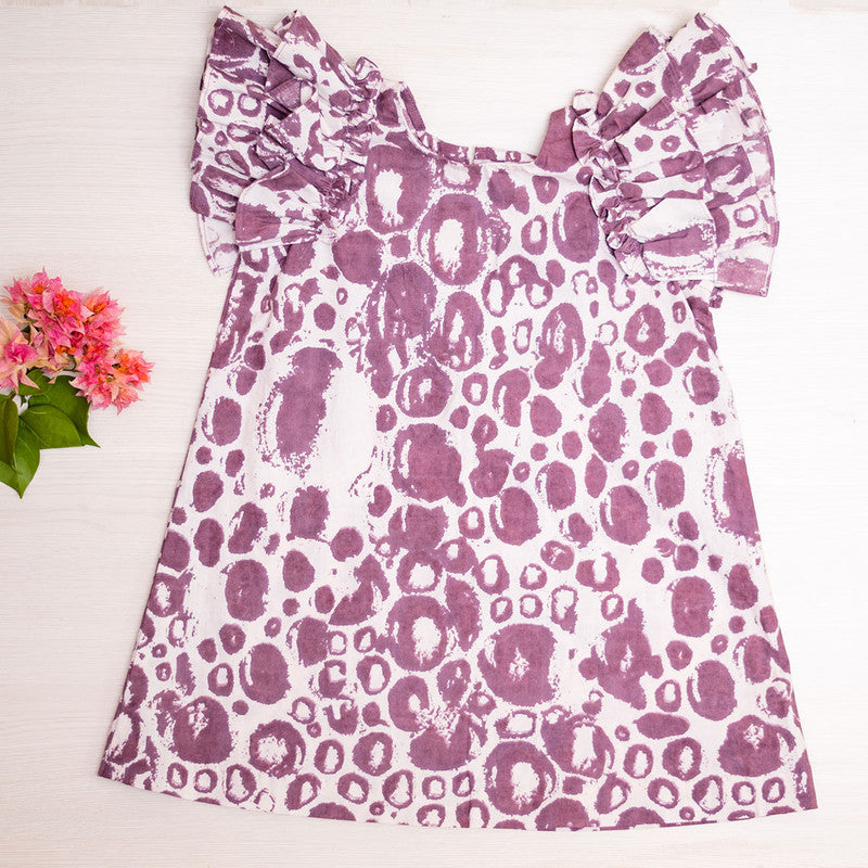 Birthday Dress | Organic Cotton Dress for Girls | Purple