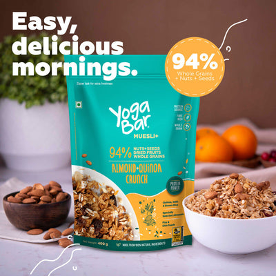 Yoga Bar Muesli | Almond Quinoa Crunch | Protein Rich | 700 g