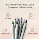 Colour Pencils | Upcycle Newspaper | 10 Colours