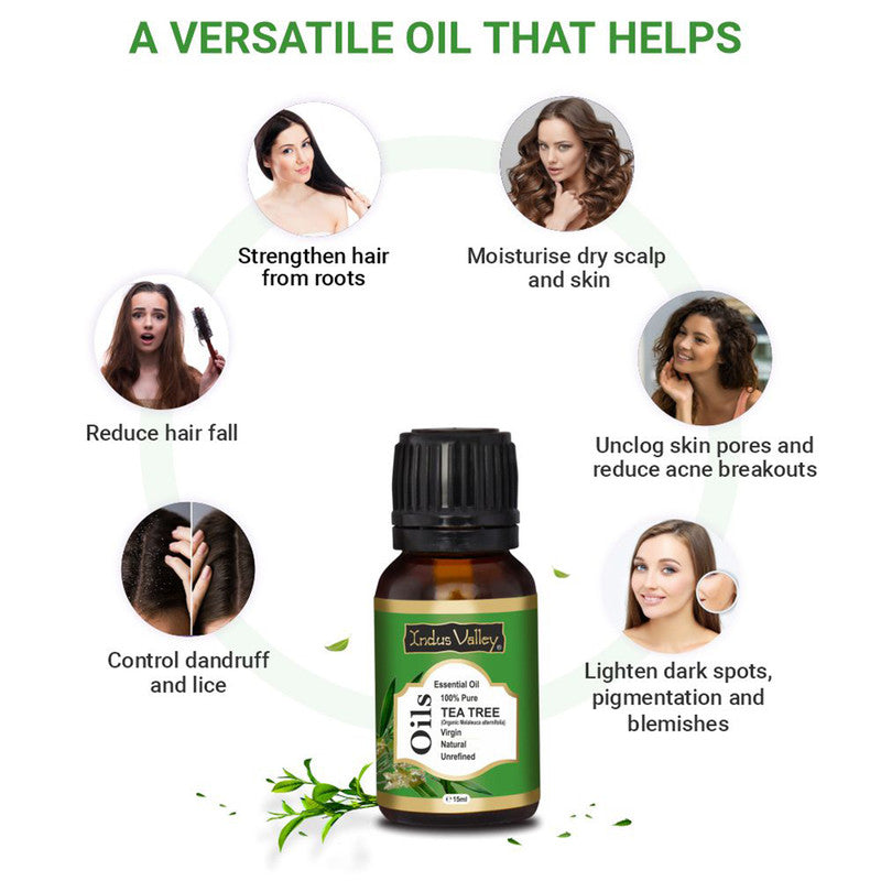 Tea Tree Essential Oil | Reduce Hair Fall | 15 ml