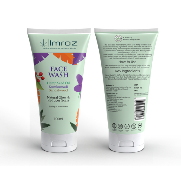 Imroz Face Wash | Natural Glow & Reduces Scars | 100 ml