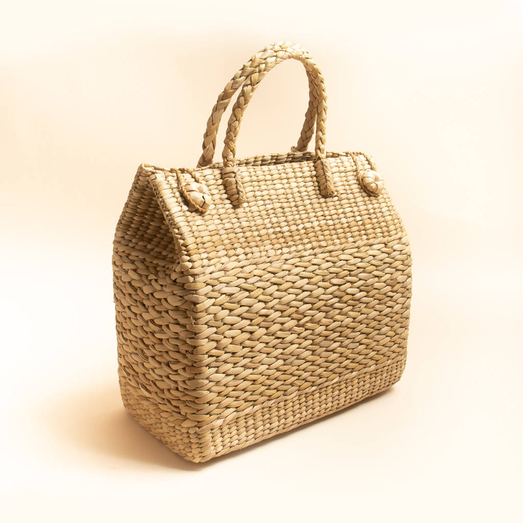 Kauna Grass Basket | Kitchen & Storage Basket | LxBxH-32x25x30 cm