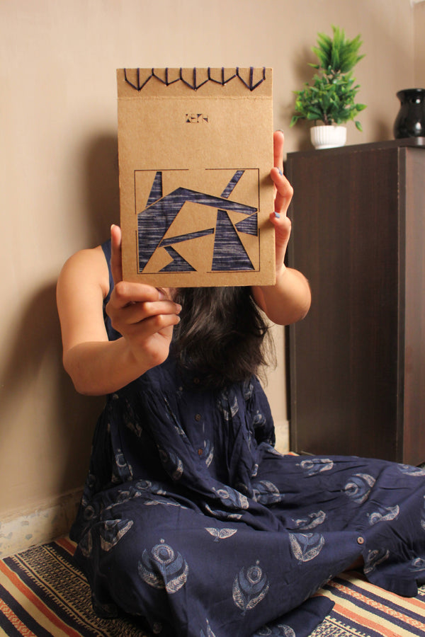 Gift for Kids | Handcrafted Perplex Blue Artbook with 2 Page Stands