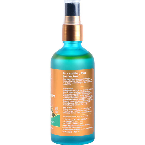 Organic India | Natural Mist | Jasmine & Rose | 100 ml