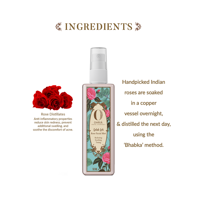 Rose Facial Mist | Tightens Pores | 50 ml