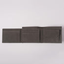 Recycled Leather Wallet | Charcoal Grey