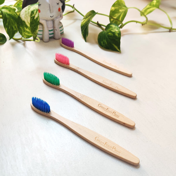 Natural Bamboo Kids Toothbrush