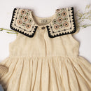 Organic Cotton Dress for Girls | Beige