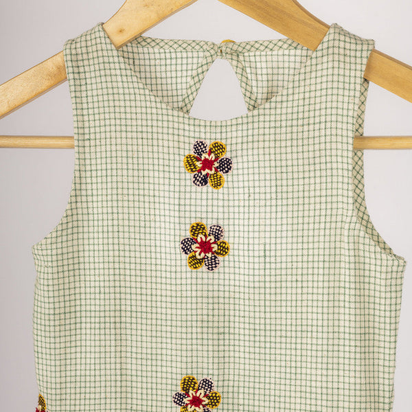 Birthday Dress | Organic Cotton Dress for Girls | Green