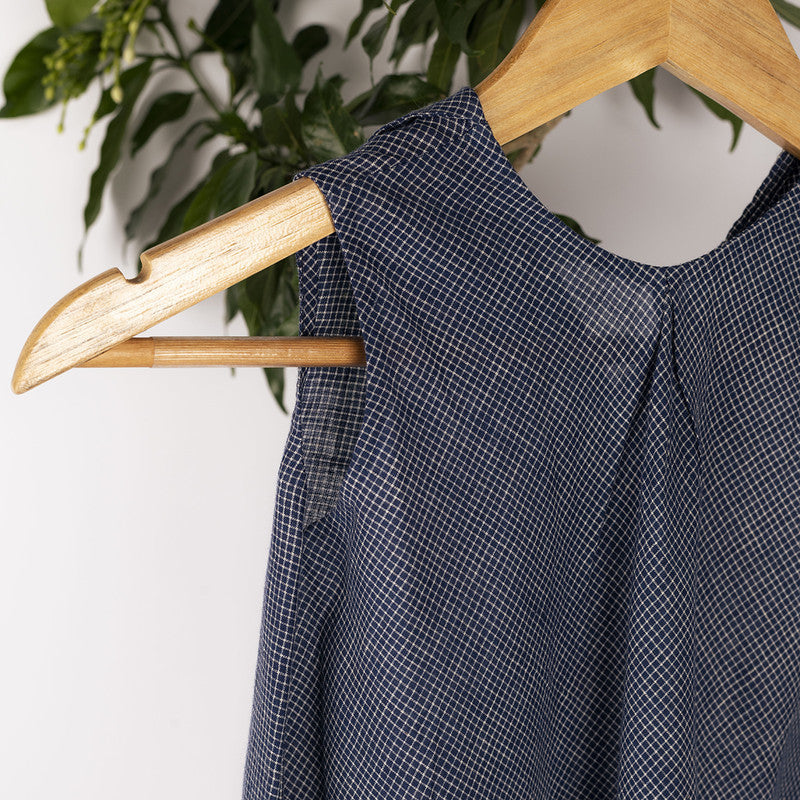 Birthday Dress | Organic Cotton Dress for Kids | Dark Blue