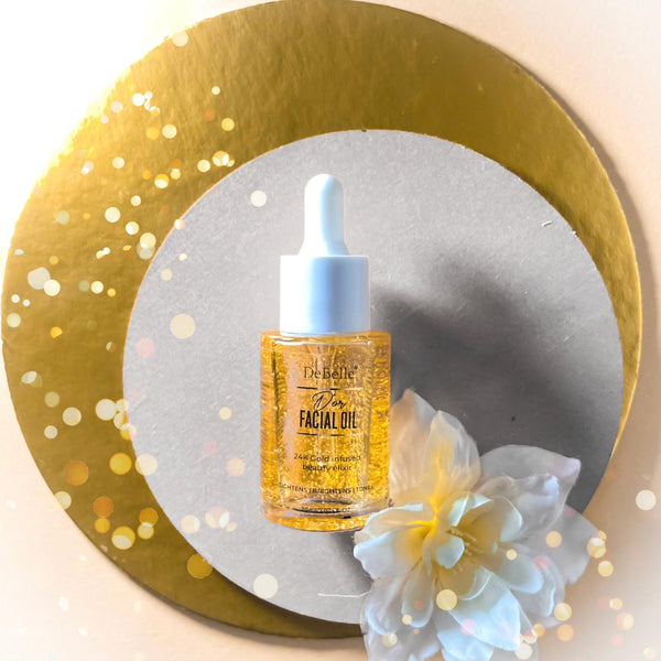 Facial Oil | 24k Gold Infused | Tightens & Brightens | 30 ml.