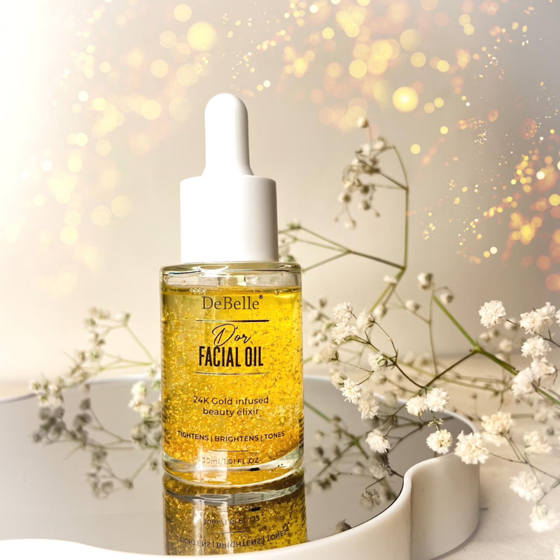 Facial Oil | 24k Gold Infused | Tightens & Brightens | 30 ml.