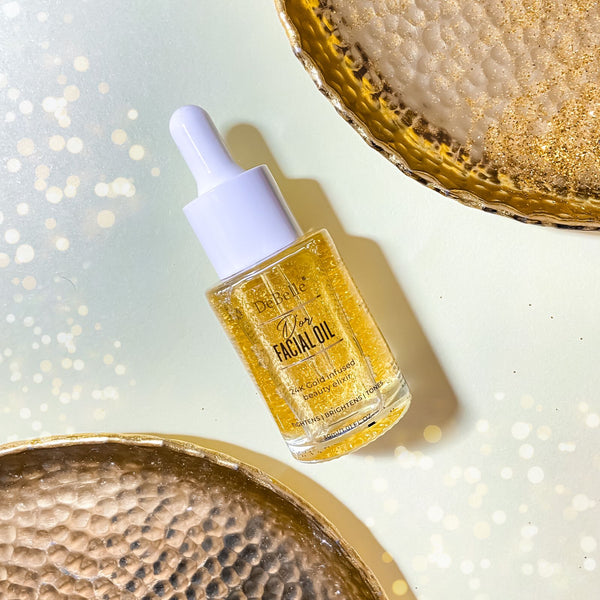 Facial Oil | 24k Gold Infused | Tightens & Brightens | 30 ml.