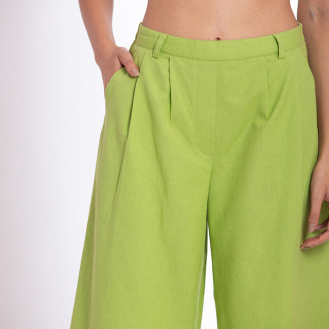 Green Flax Linen Pants