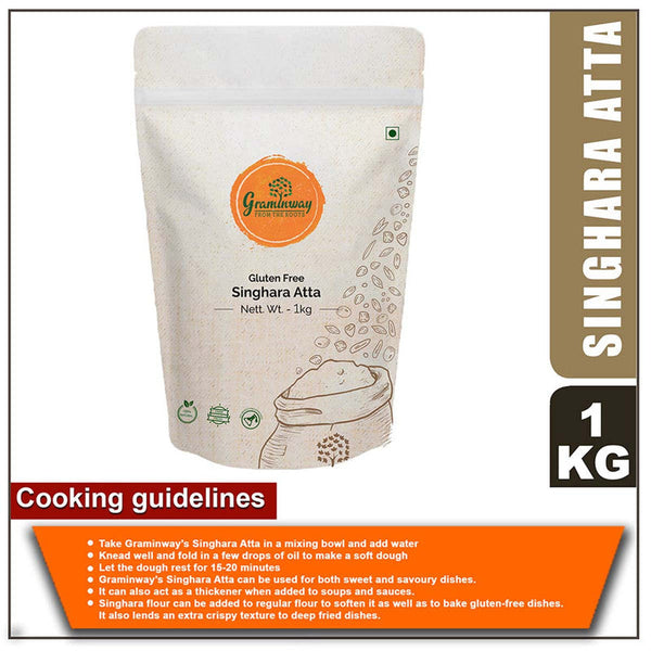 Fasting Food | Singhara Atta | Water Chestnut Flour | Iron Rich | 1 kg