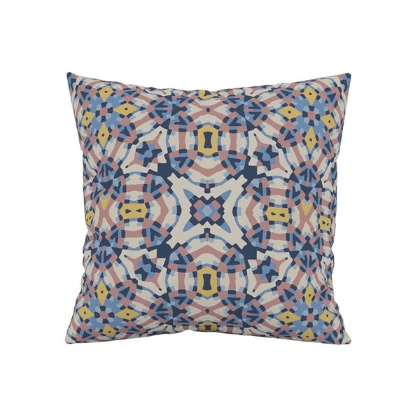 Cotton Cushion Covers | Floral Printed | Blue | Set of 5
