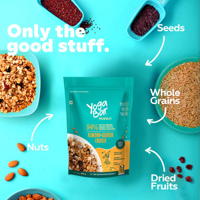 Yoga Bar Muesli | Almond Quinoa Crunch | Protein Rich | 700 g