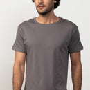 Cotton Vintage Crew T-Shirt | Castle Grey