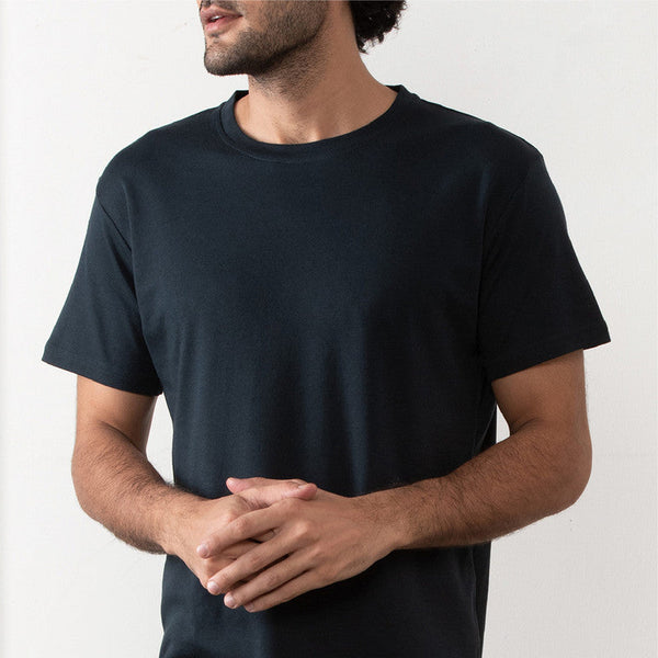 Pima Cotton Vintage Crew T-Shirt | Pirate Black