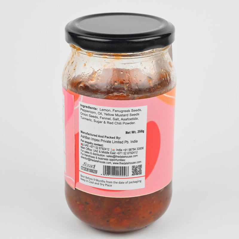 Natural Tangy and Sweet Lemon Sweet & Sour Pickle | 350 g