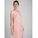 Hemp A-Line Dress | Peach