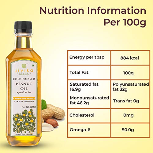 Peanut Oil  | Groundnut Oil | Cold Pressed | Lower Cholesterol | 1 Litre