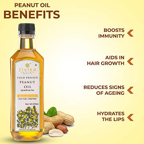 Peanut Oil  | Groundnut Oil | Cold Pressed | Lower Cholesterol | 1 Litre