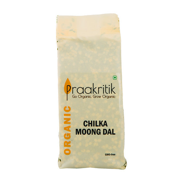 Organic Chilka Hara Moong | 500 g | Pack of 2.